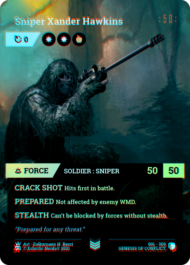 Sniper Xander Hawkins