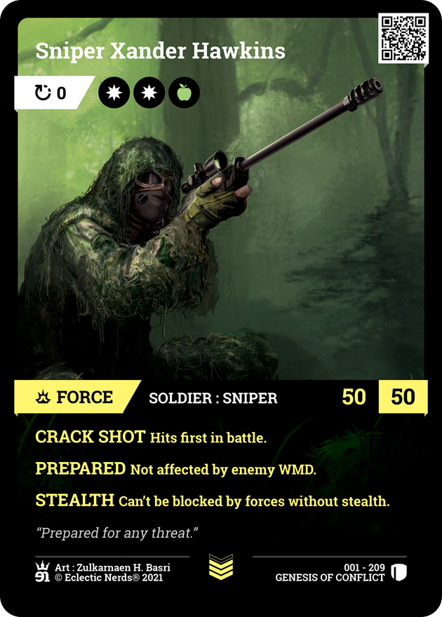 Sniper Xander Hawkins